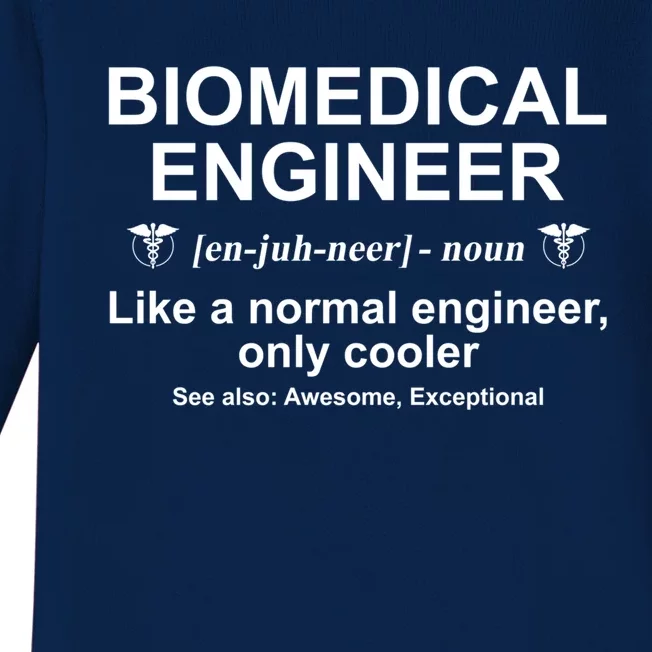 Biomedical Engineer Definition Funny Biomedical Engineering Gift Baby Long Sleeve Bodysuit