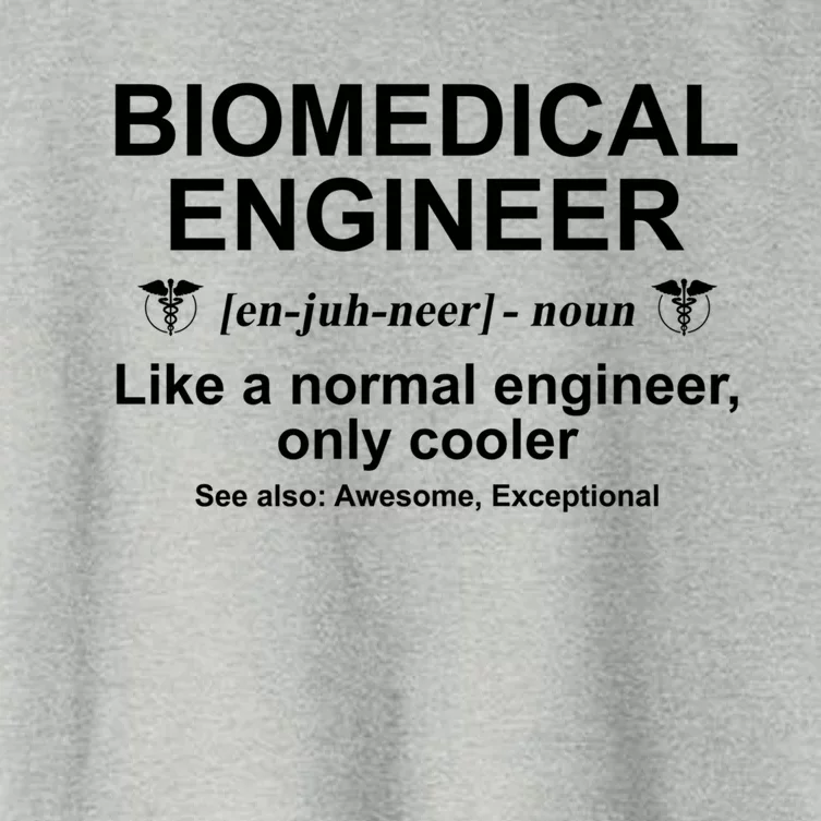 Biomedical Engineer Definition Funny Biomedical Engineering Gift Women's Crop Top Tee