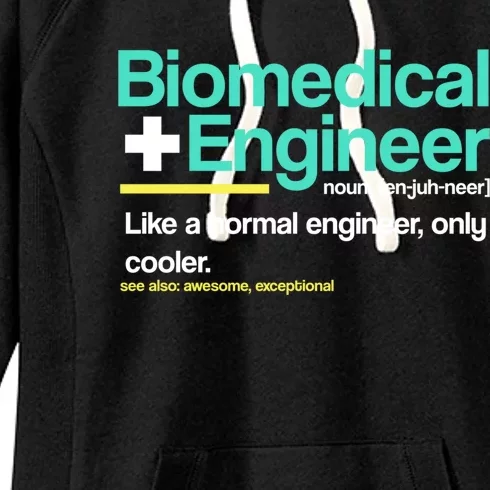 Biomedical Engineer Definition Funny Engineering G Cool Gift Women's Fleece Hoodie