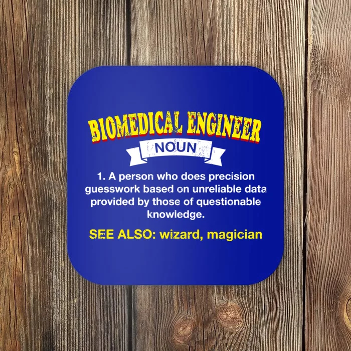 Biomedical Engineer Definition Funny Engineering Humor Gift Coaster