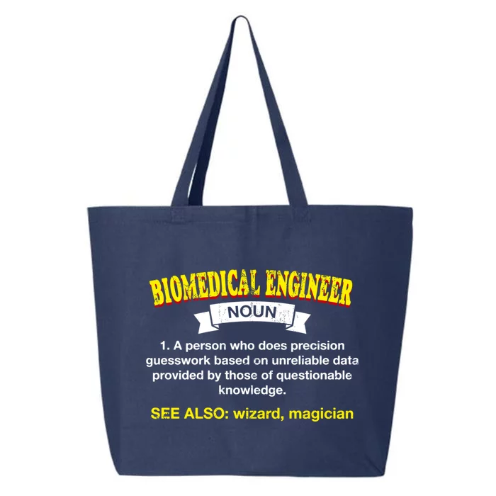 Biomedical Engineer Definition Funny Engineering Humor Gift 25L Jumbo Tote