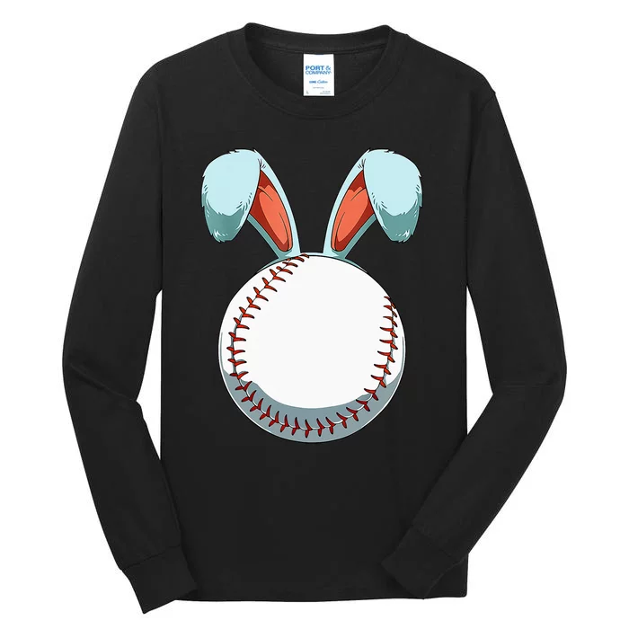 Baseball Easter Day Bunny Ears Rabbit eggs Tall Long Sleeve T-Shirt