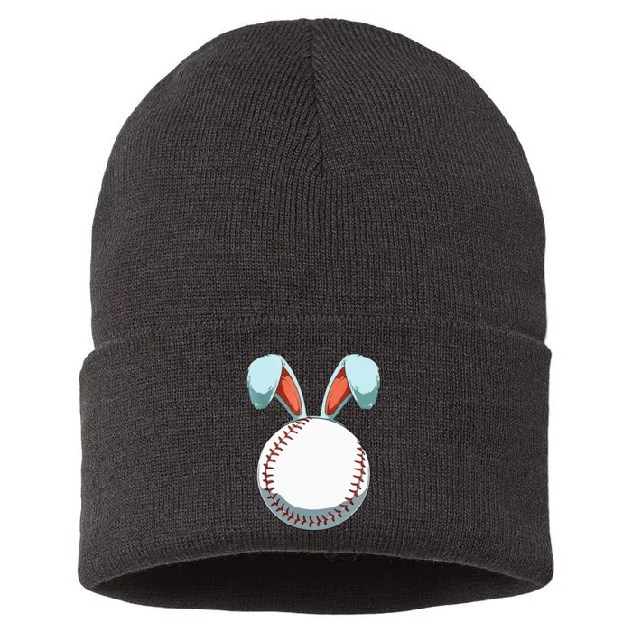 Baseball Easter Day Bunny Ears Rabbit eggs Sustainable Knit Beanie