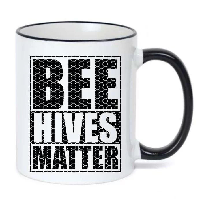 Bee Hives Matter Black Color Changing Mug