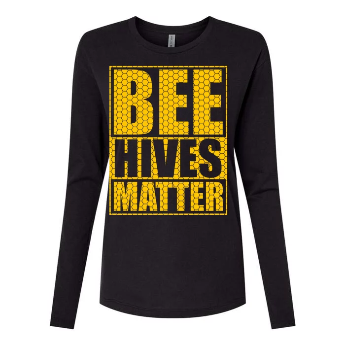 Bee Hives Matter Womens Cotton Relaxed Long Sleeve T-Shirt