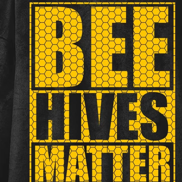 Bee Hives Matter Hooded Wearable Blanket