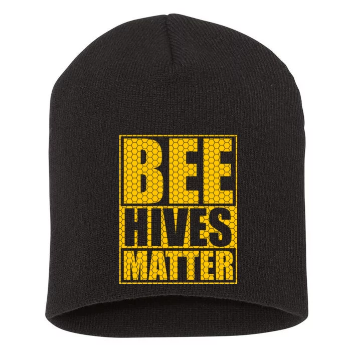 Bee Hives Matter Short Acrylic Beanie