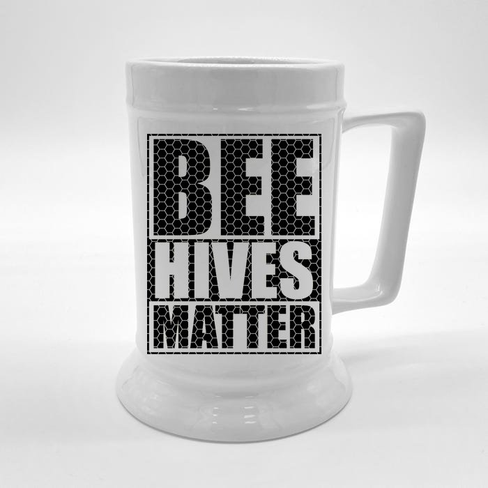 Bee Hives Matter Front & Back Beer Stein