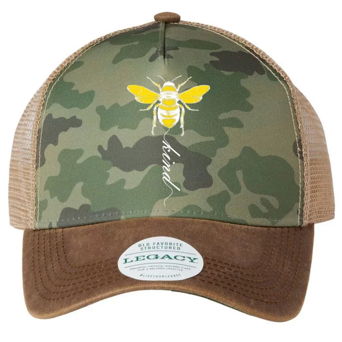 Bee Kind Bumblebee Script Legacy Tie Dye Trucker Hat