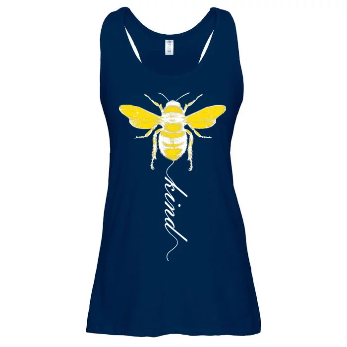 Bee Kind Bumblebee Script Ladies Essential Flowy Tank