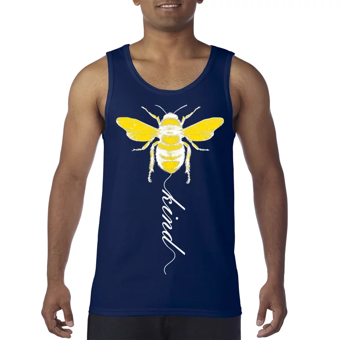 Bee Kind Bumblebee Script Tank Top