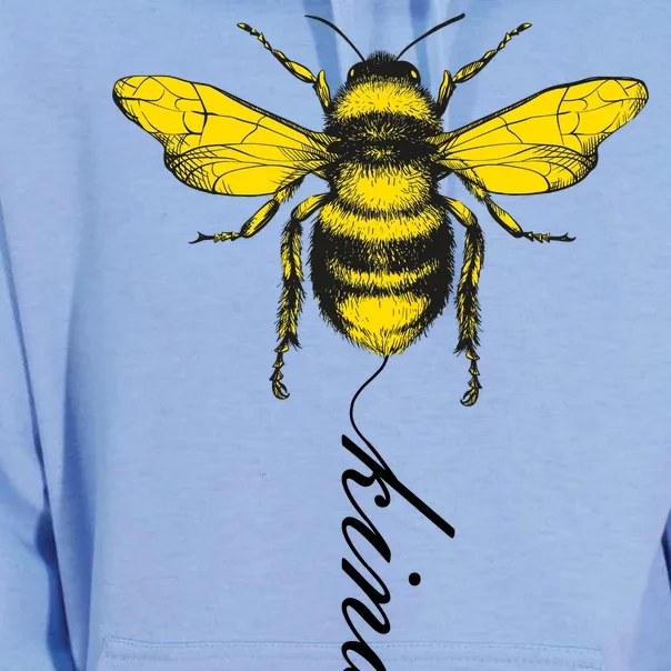 Bee Kind Bumblebee Script Unisex Surf Hoodie