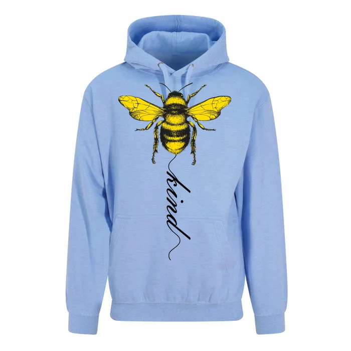 Bee Kind Bumblebee Script Unisex Surf Hoodie