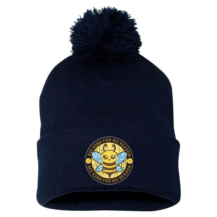 Bee Kind For No Reason Pom Pom 12in Knit Beanie