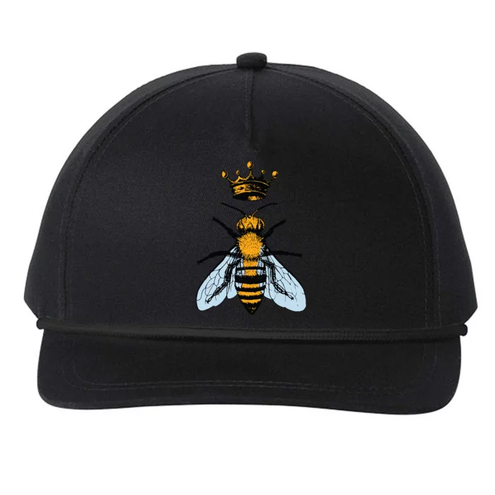 Bee King Crown Snapback Five-Panel Rope Hat