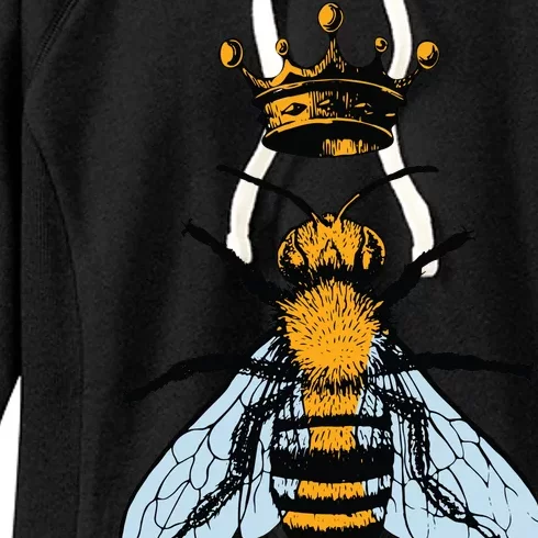 Bee King Crown Women's Fleece Hoodie