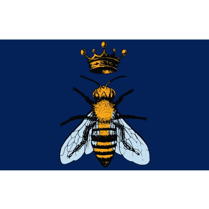 Bee King Crown Bumper Sticker