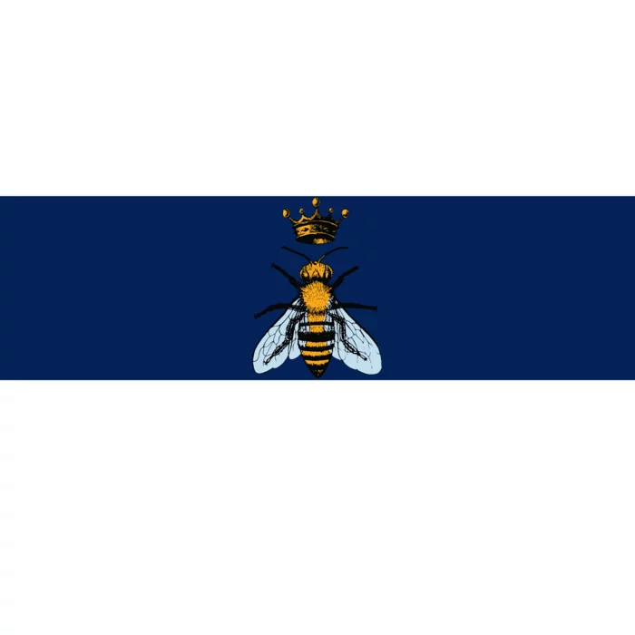 Bee King Crown Bumper Sticker