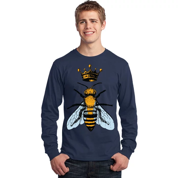 Bee King Crown Tall Long Sleeve T-Shirt