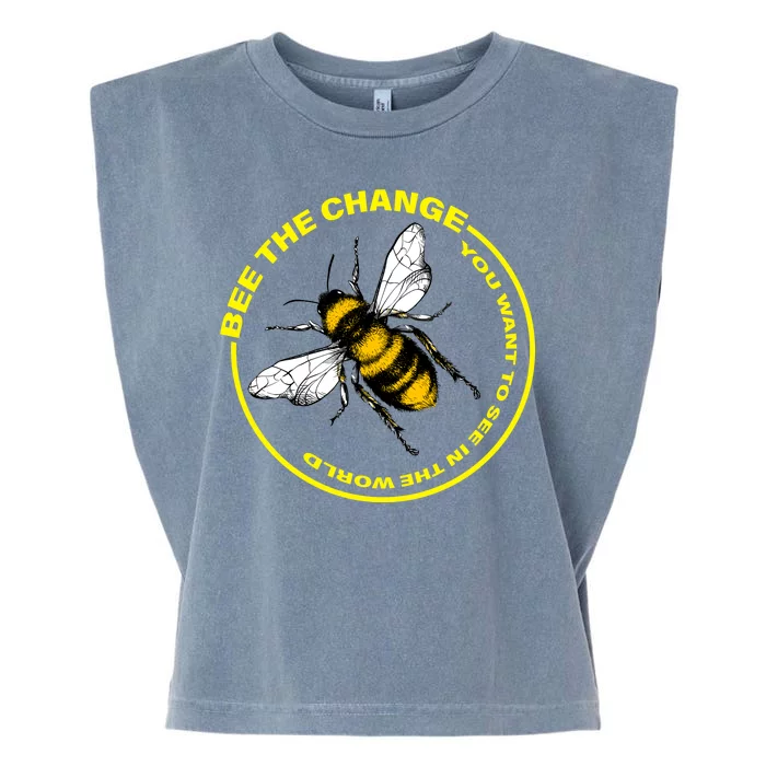 Bee The Change Garment-Dyed Women's Muscle Tee