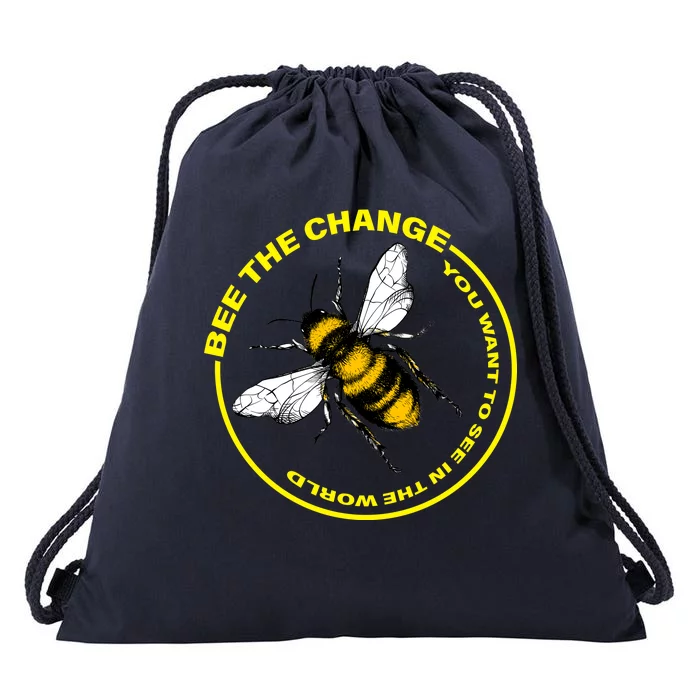 Bee The Change Drawstring Bag