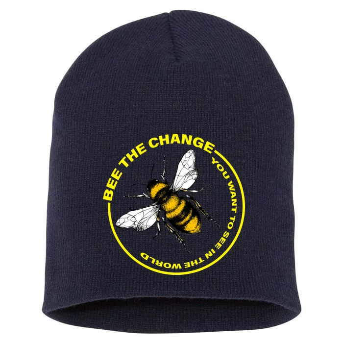 Bee The Change Short Acrylic Beanie