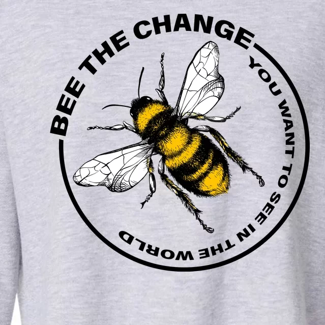 Bee The Change Cropped Pullover Crew