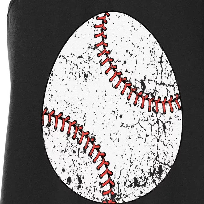 Baseball Easter Egg Women's Racerback Tank