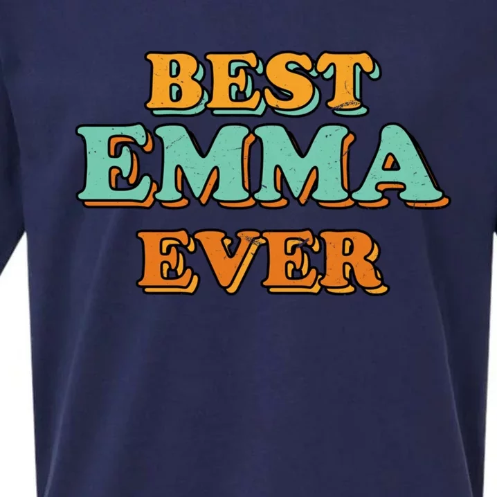 Best Emma Ever Funny Name Humor Nickname Sarcastic Friends Great Gift Sueded Cloud Jersey T-Shirt