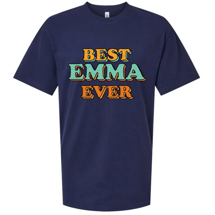 Best Emma Ever Funny Name Humor Nickname Sarcastic Friends Great Gift Sueded Cloud Jersey T-Shirt