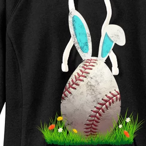 Baseball Easter Egg Gift Bunny Ears Rabbit Sports Team Gift Women's Fleece Hoodie