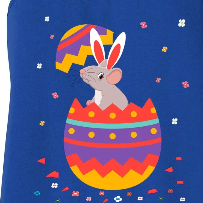 Bunny Ears Eggs Costume Cute Easter Day Graphic Rat Great Gift Women's Racerback Tank