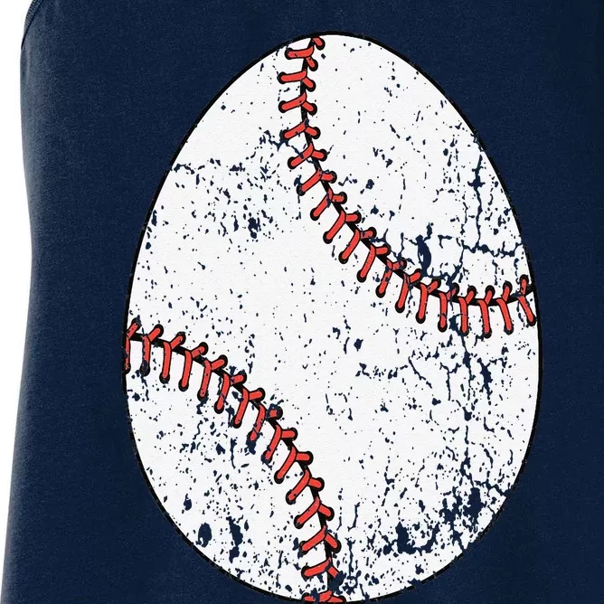 Baseball Easter Egg Women's Racerback Tank