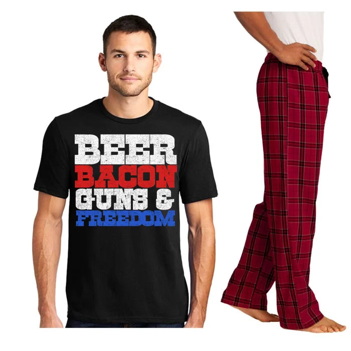 Beer Bacon Guns And Freedom Pajama Set