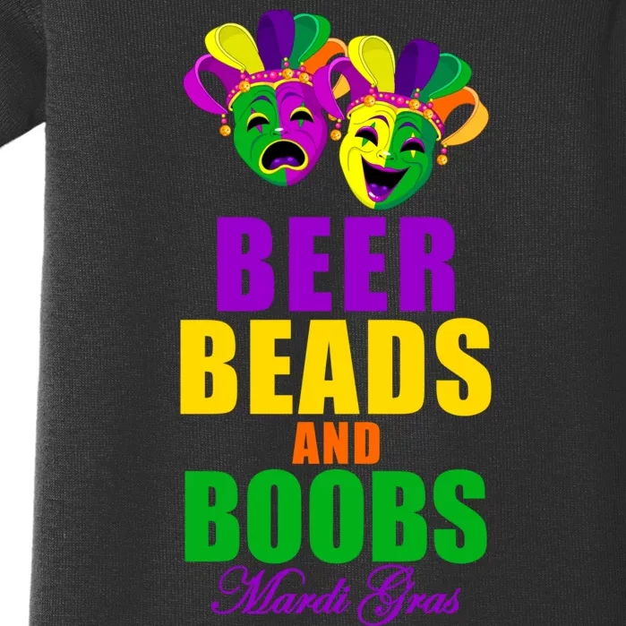 Beer Beads and Boobs Mardi Gras New Orleans Baby Bodysuit