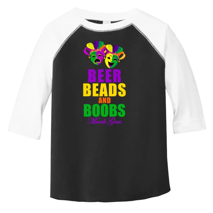 Beer Beads and Boobs Mardi Gras New Orleans Toddler Fine Jersey T-Shirt