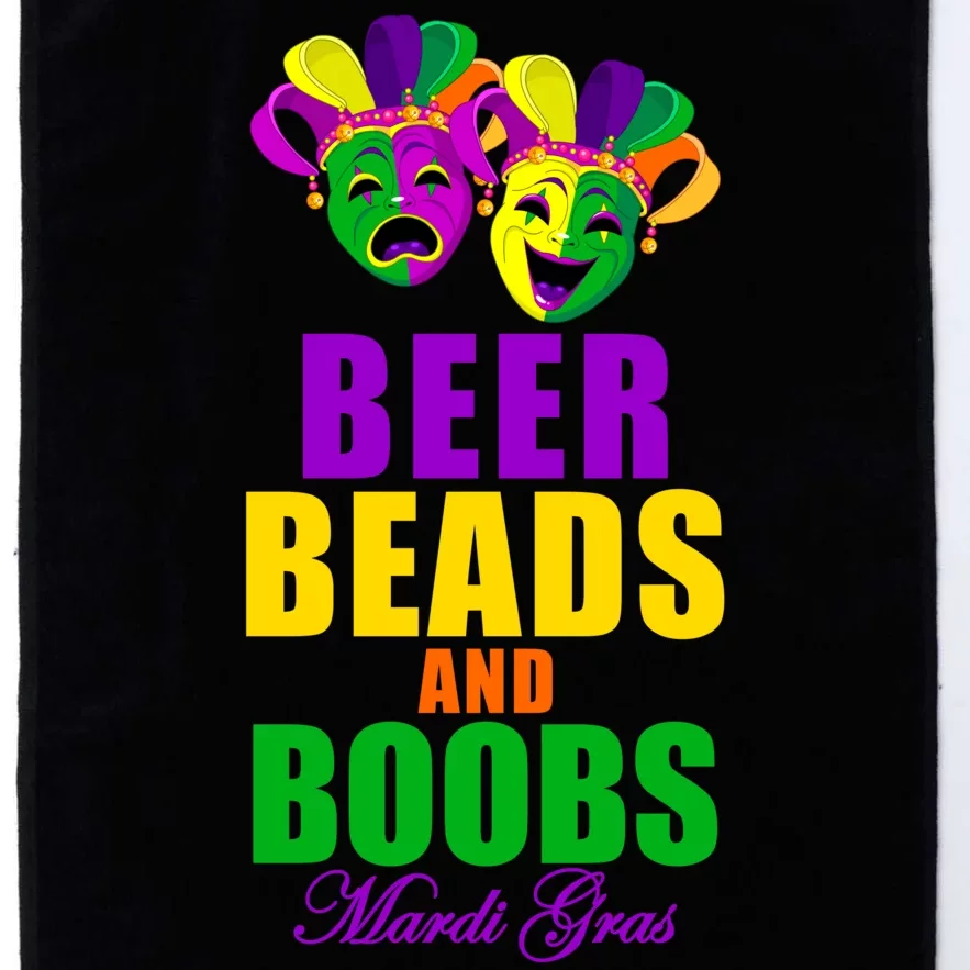 Beer Beads and Boobs Mardi Gras New Orleans Platinum Collection Golf Towel