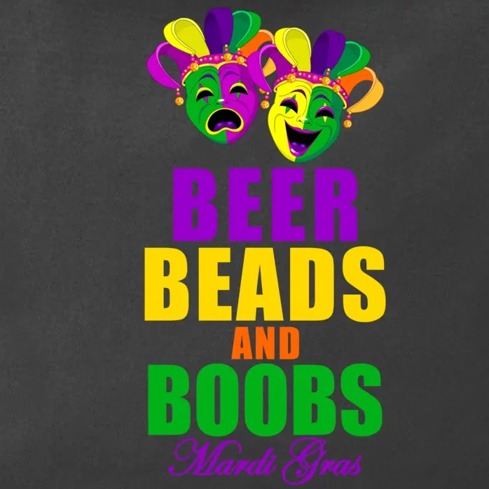 Beer Beads and Boobs Mardi Gras New Orleans Zip Tote Bag