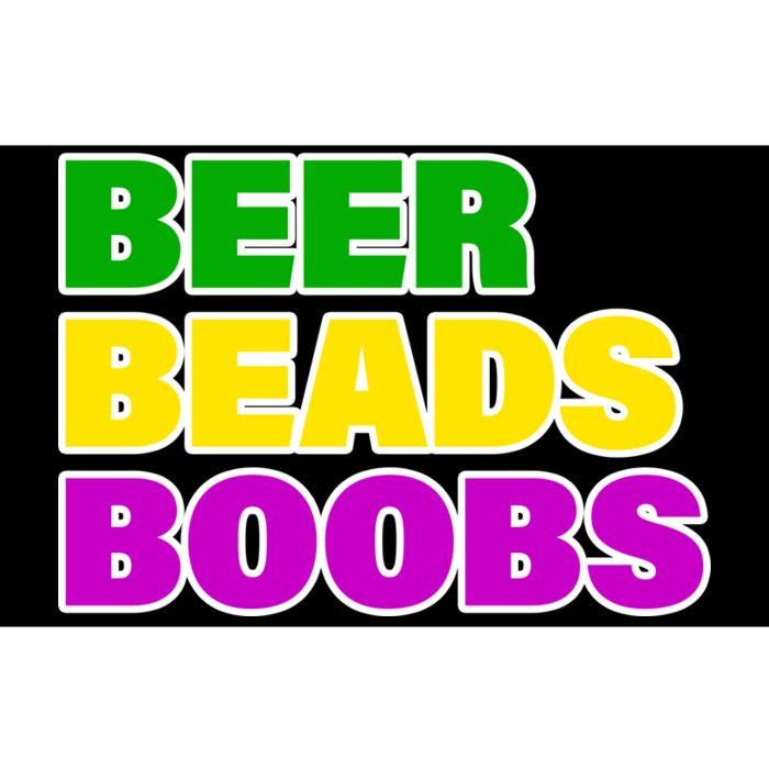 Beer Beads Boobs Bumper Sticker