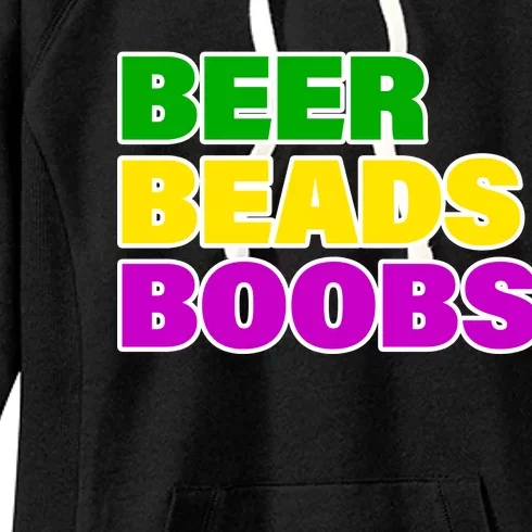 Beer Beads Boobs Women's Fleece Hoodie