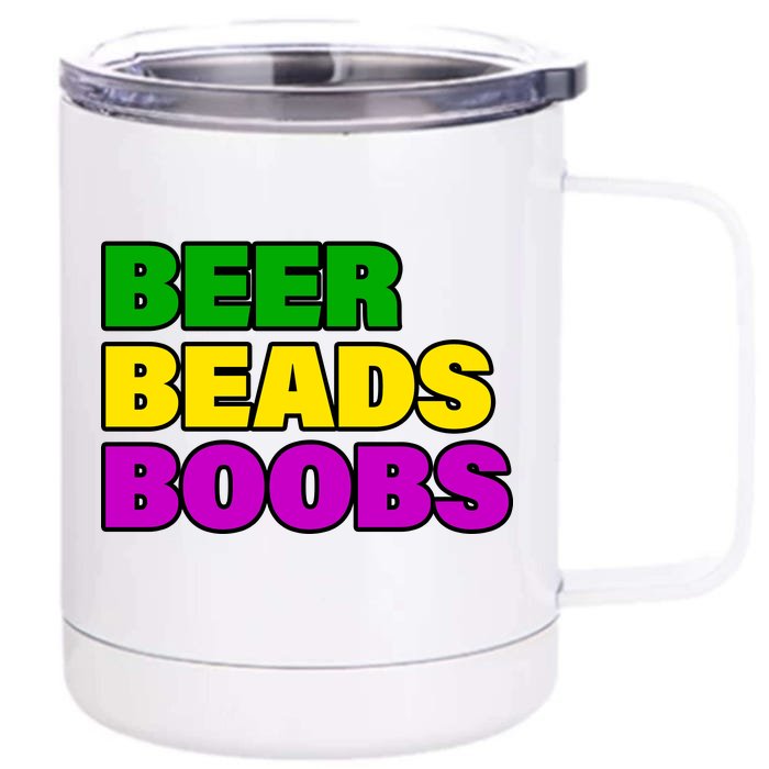 Beer Beads Boobs Front & Back 12oz Stainless Steel Tumbler Cup