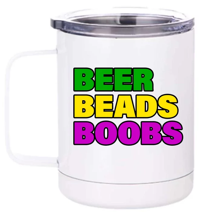 Beer Beads Boobs Front & Back 12oz Stainless Steel Tumbler Cup