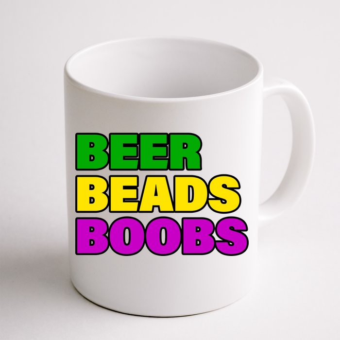 Beer Beads Boobs Front & Back Coffee Mug