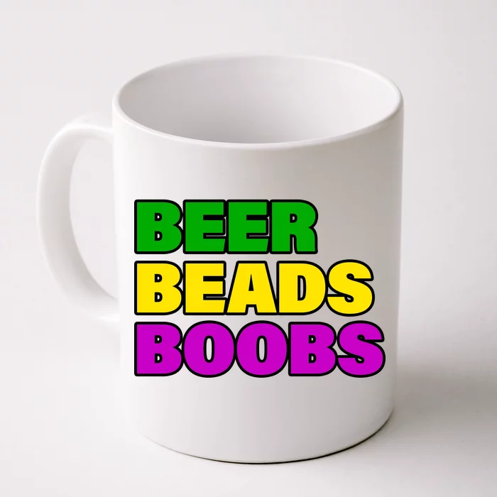 Beer Beads Boobs Front & Back Coffee Mug