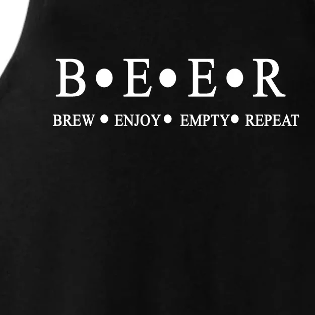 Beer Brewer Funny Craft Beer Brewmaster Ladies Tri-Blend Wicking Tank