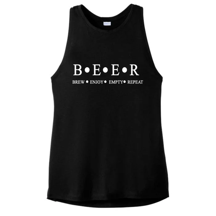 Beer Brewer Funny Craft Beer Brewmaster Ladies Tri-Blend Wicking Tank