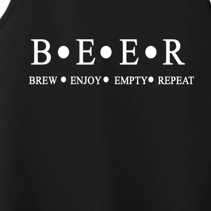 Beer Brewer Funny Craft Beer Brewmaster Performance Tank