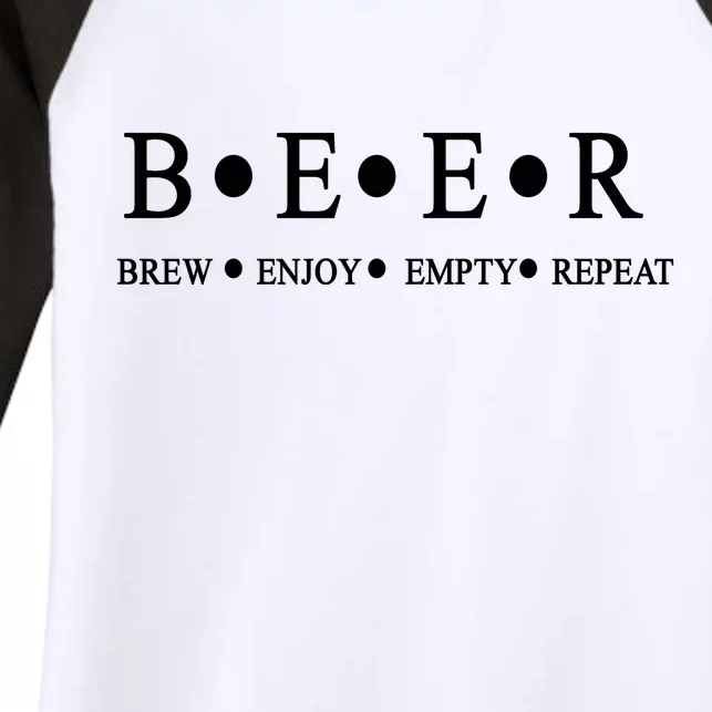 Beer Brewer Funny Craft Beer Brewmaster Women's Tri-Blend 3/4-Sleeve Raglan Shirt