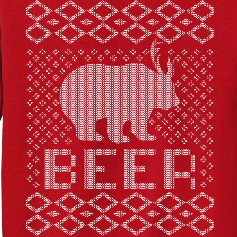 Beer Deer Hunting Ugly Christmas Sweatshirt