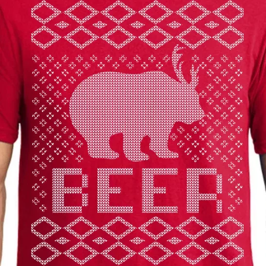 Beer Deer Hunting Ugly Christmas Pajama Set